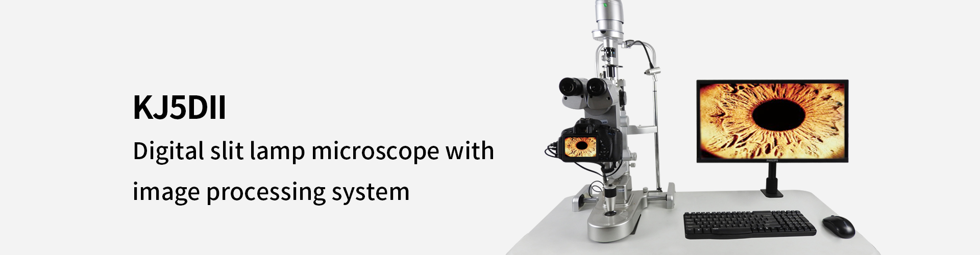 Digital slit lamp microscope with image processing system